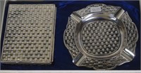 Japanese silver plated smoker's set
