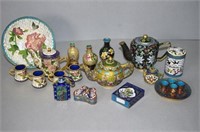 Collection Chinese miniature cloisonne items