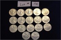 17 American Eagle Walking Liberty Silver Dollars