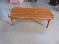 Wood coffee table