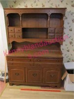 vintage maple dish cabinet (needs repair)