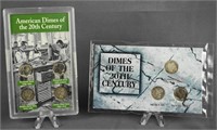 2 American Dimes of the 20th Century Sets
