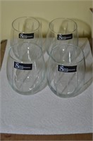 NEW SET OF 4 STEMLESS WINE GLASSES