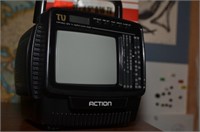 VINTAGE SPORTY 4.5" BLACK AND WHITE TV