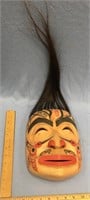 Imported wood Tlingit style mask 9"        (g 22)