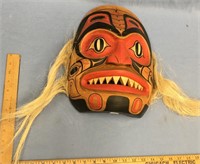 Imported Tlingit style mask 14"        (g 22)