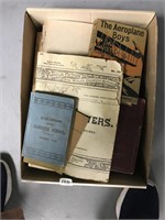 Box of antique books        (h 89)