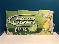 Bud Light Lime Tin Sign - Large