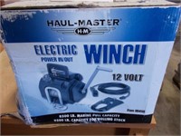 Haul-Master 12 Volt, 8500# Winch (New in Box)