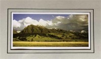 Framed Small  Panoramic Mountain Range
