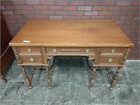 Antique Turned Leg Desk