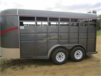 2018 S&S Dura Line 6'x16' cattle trailer