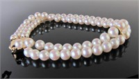 14K Yellow Gold Cultured Pearl Bracelet