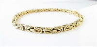 14K Yellow Gold Rope Style Heavy Bracelet