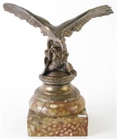 Vintage Bronze Eagle Sculpture