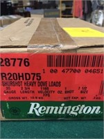 Ten Boxes of Remington ShurShot Heavy Dove 20ga.