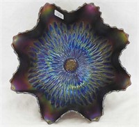 Sunflower spt ftd ruffled bowl - purple