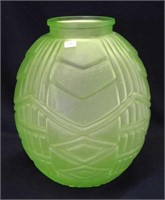 Inca large 12" vase - green