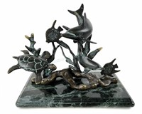 Brass Ocean Creatures Sculpture
