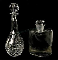 (2) Krosno & Block Crystal Decanters