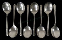 (8) State House Sterling Inaugural Soup Spoons