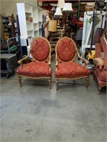 Pair of occasional armchairs by Drexel heritage