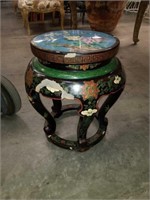 Floral Asian  Stool