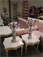 Pair of candelabra style lamps