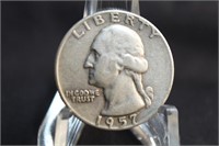 1957-D Washington Silver Quarter