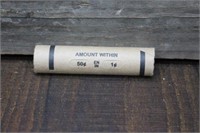 Unsearched Window Wrapped Roll Wheat Pennies