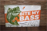 "Bite My Bass" Sign