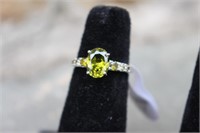 925 Sterling Silver Peridot Ring