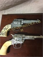 Pair of vintage PONY toy pistols