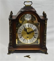 Vintage Chiming Mantle Clock (Germany) With Key