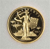 2017 COOK ISLAND 1/10 oz .999 GOLD