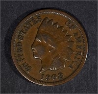 1908-S INDIAN HEAD VG/FINE - KEY COIN