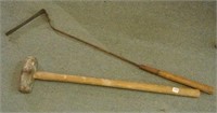 Vintage Sledge Hammer & Grass Blade
