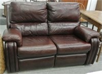 Modern Leather Finish Double Recliner