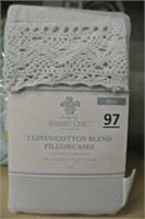 Shabby Chic Linen/Cotton Pillowcases