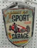 Nostalgic Racing Car Tin Sign