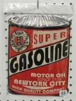 NYC Novelty Tin Gas Sign