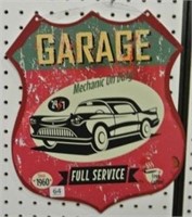 Novelty Tin Garage Sign