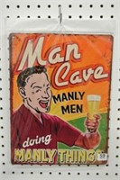 Man Cave Nostalgic Tin Sign