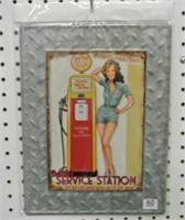 Pin Up Gal Gas Station Sign