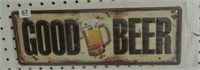 Novelty Good Beer Bar Sign