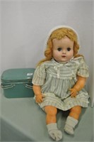 Vintage Tin Child's Lunch Kit & Doll