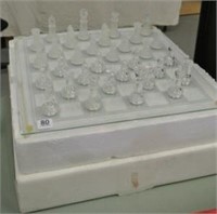 N.I.B. Glass Chess Set