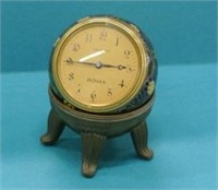Rare Cloisonne Sphere Desk Clock