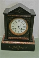 Early 20th Century Black Marble Mantel Clock