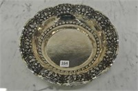 Ornate Silverplate Circular Tray